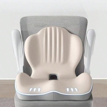 L-Shaped Memory Foam Seat Cushion, Ergonomic Design For Car, Truck Drivers, Relieves Sciatica And Back Pain, Suitable For Office Chair, Long-Distance Driving, Gaming Chair, All Day Comfort