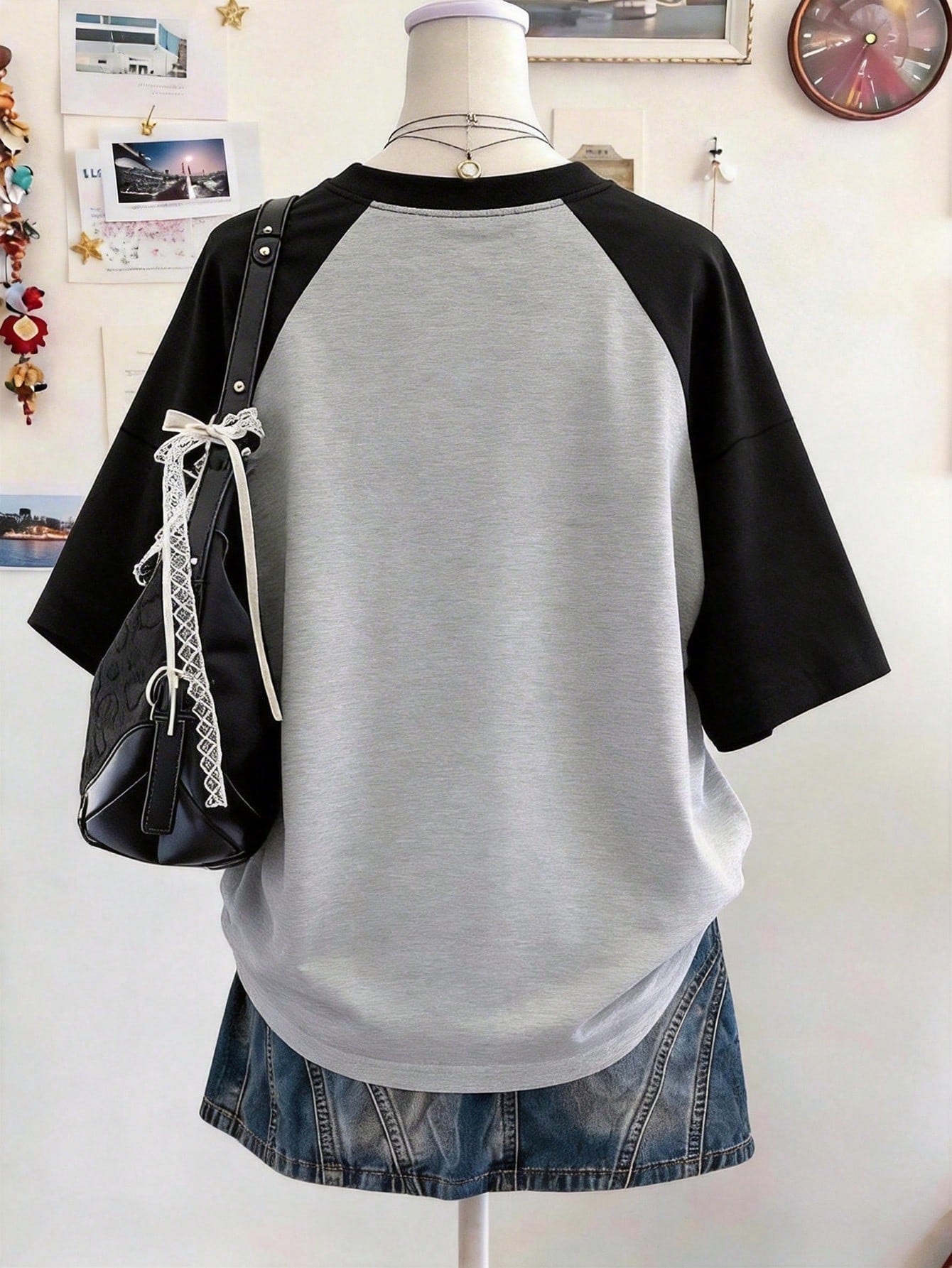 Lalippa Teacher's Day Digital Print Fashionable Minimalist Oversized Mid-Length Round Neck Drop Shoulder Women's T-Shirt, Gift For Friends
