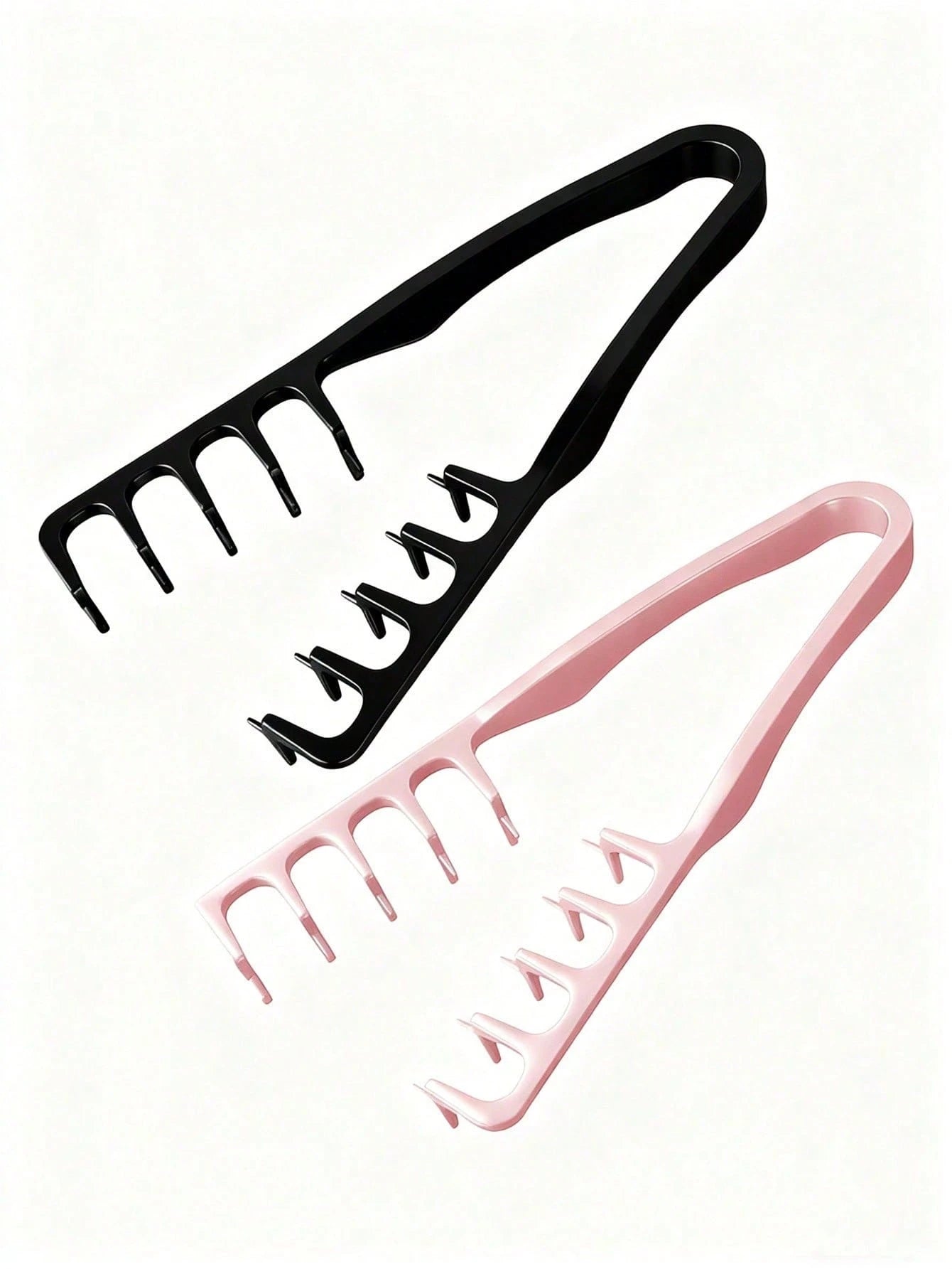 Large Tooth Comb, Increases Hair Volume, Unisex, ABS Plastic Material, Textured Handle, Suitable For All Hair Types Including Thick, Curly, Wavy And Natural Hair