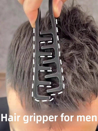 Large Tooth Comb, Increases Hair Volume, Unisex, ABS Plastic Material, Textured Handle, Suitable For All Hair Types Including Thick, Curly, Wavy And Natural Hair