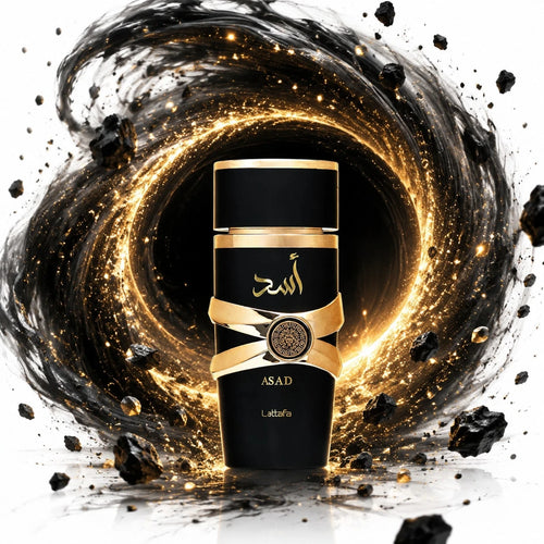 Lattafa Asad Eau De Parfum Spray 100ml/ 3.4 Oz Long-Lasting Warm Spicy & Amber Arabian Fragrance For Men, Elegant Cologne Gift Set