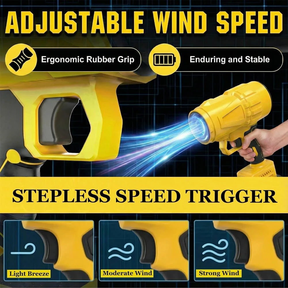 Leaf Blower Cordless, Powerful Handheld Electric Blower With 2*21V Batteries, Lightweight Leaf Blower For Lawn Care, Patio, Leaves, Snow & Dust Removal (Leaf Blower Cordless)