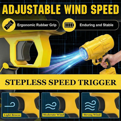Leaf Blower Cordless, Powerful Handheld Electric Blower With 2*21V Batteries, Lightweight Leaf Blower For Lawn Care, Patio, Leaves, Snow & Dust Removal (Leaf Blower Cordless)