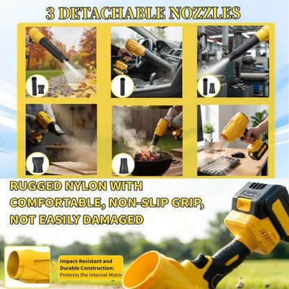 Leaf Blower Cordless, Powerful Handheld Electric Blower With 2*21V Batteries, Lightweight Leaf Blower For Lawn Care, Patio, Leaves, Snow & Dust Removal (Leaf Blower Cordless)