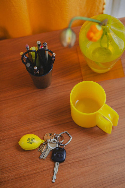 Lemon Stress Ball Keychain