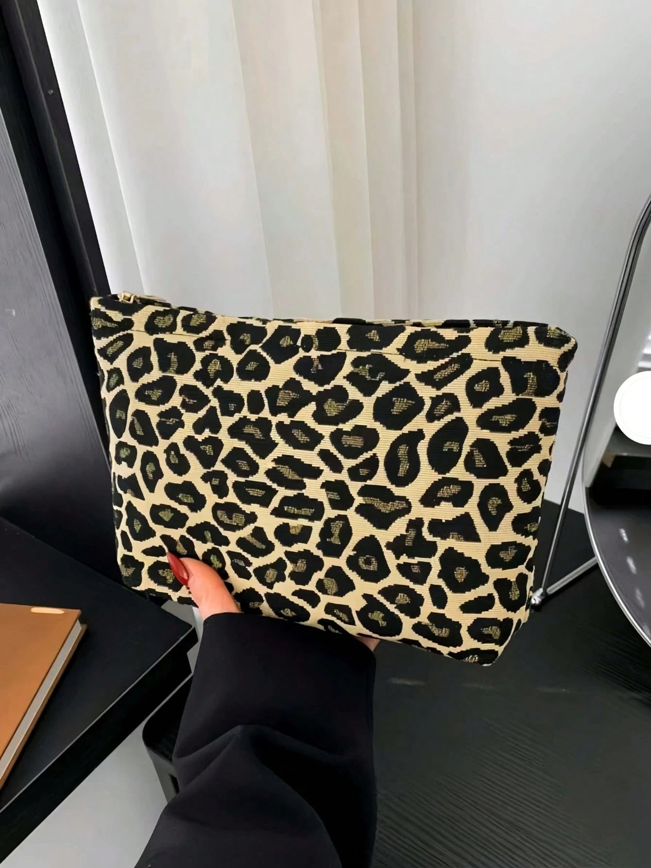 Leopard Print Cosmetic Bag, Clutch, Small Crossbody Bag, Travel Organizer Makeup Organizer Makeup Storage Bag Mini Pouch Travel Small Makeup Case Accessories Make Up Holder Brush Bag Make Up Container