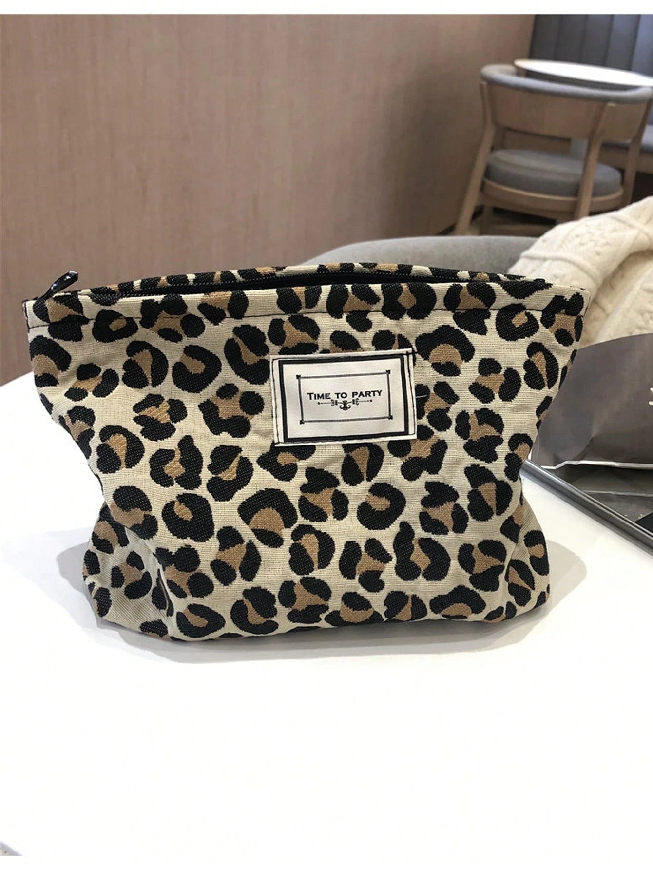 Leopard Print Cosmetic Bag, Clutch, Small Crossbody Bag, Travel Organizer Makeup Organizer Makeup Storage Bag Mini Pouch Travel Small Makeup Case Accessories Make Up Holder Brush Bag Make Up Container