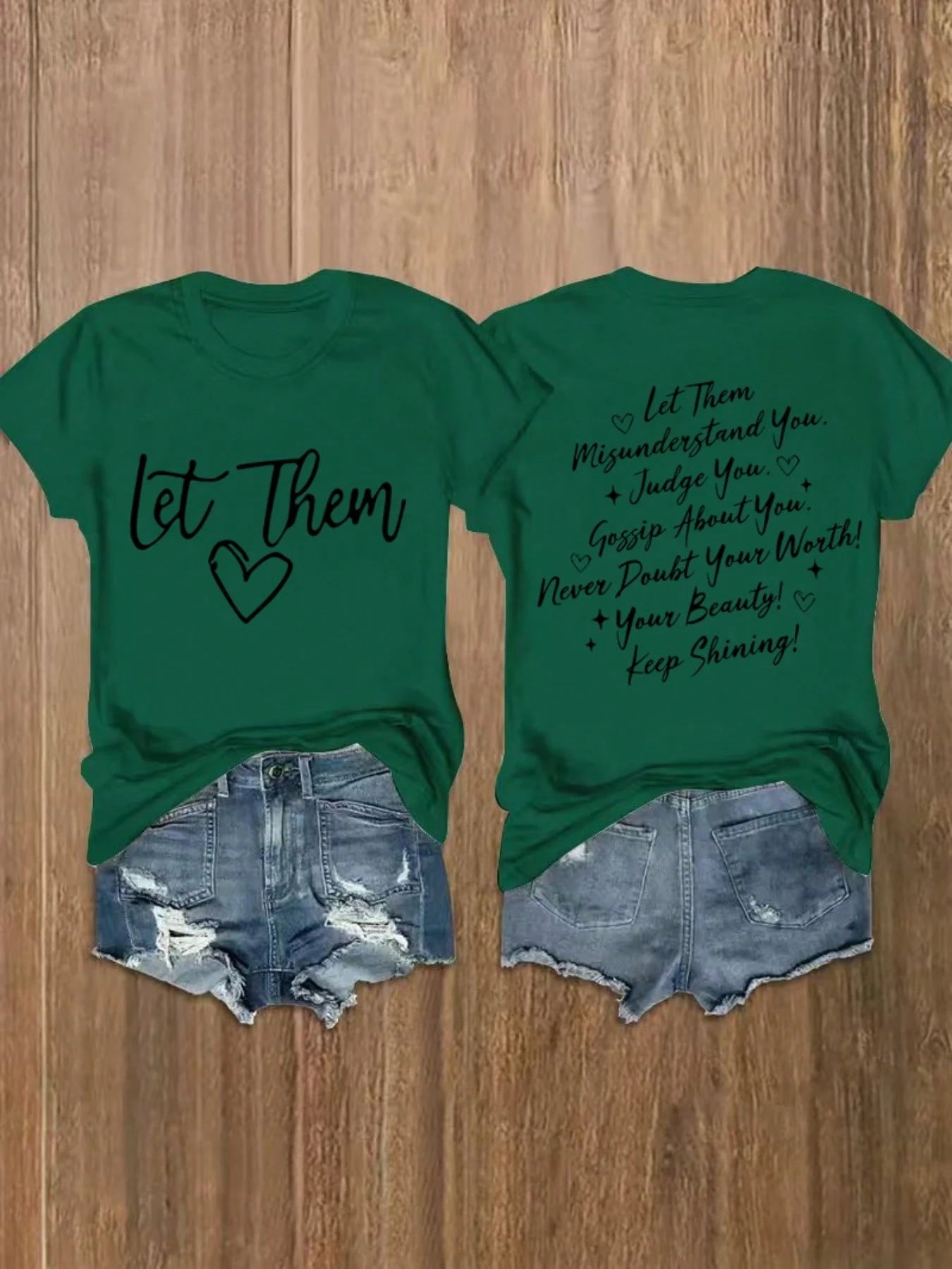 Letter Print T-Shirt, Short-Sleeved Round-Neck Casual Top, Women's Oversized Loose Fit T-Shirt With Retro Graphic Print, Drop Shoulder Short Sleeve