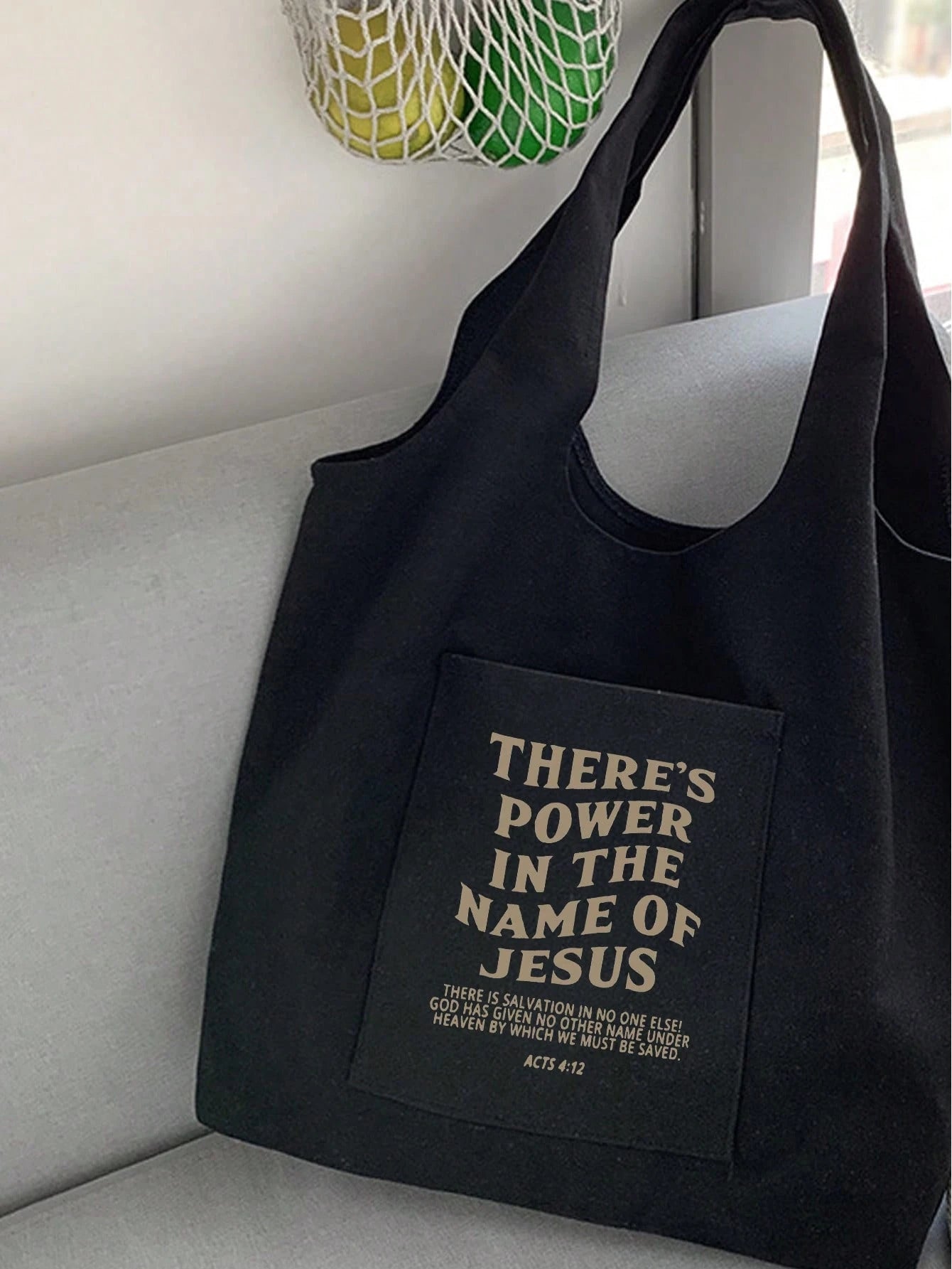 Letter Print Tote Bag, Multi-Pocket Casual Bag Retro Letter Print Handbag Christian "Jesus Loves You" Print Cosmetic Bag, Large Capacity Tote Casual Shoulder Crossbody Bag Suitable For Graduates, Teen