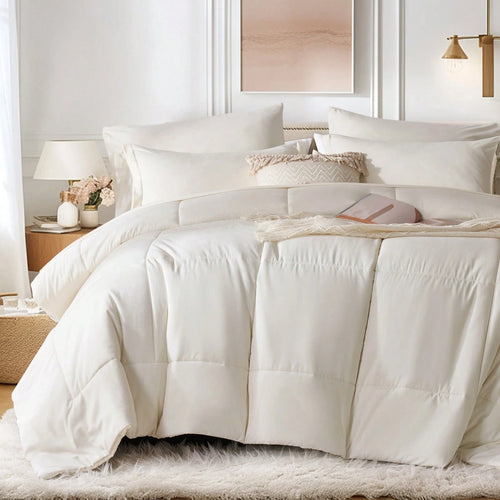 Lightweight Classical Comforter Set For Home Decor, Soft & Comfortable, Modern Style, All-Season, Twin(5 Pieces),Full/Queen/King(7pieces), Breathable Bed In A Bag, Housewarming Gift, Birthday Gift Fo