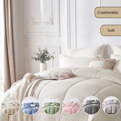 Lightweight Classical Comforter Set For Home Decor, Soft & Comfortable, Modern Style, All-Season, Twin(5 Pieces),Full/Queen/King(7pieces), Breathable Bed In A Bag, Housewarming Gift, Birthday Gift Fo