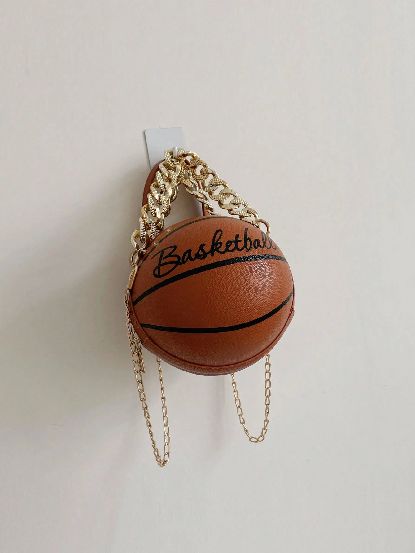 Lightweight,Business Casual Mini Basketball Design Chain Circle Bag For Teen Girls Women College Students,Rookies & White-collar Workers Perfect for Office,College,Work,Business,Commute,Outdoors, Tra