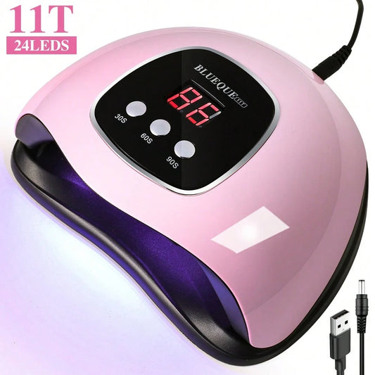LIMEGIRL UV LED Nail Lamp, Faster Nail Dryer For Gel Polish, Nails With 3 Timers & Auto Sensor, Gel Polish Light Nail Curing Lamp With LCD Screen For Salon And Home