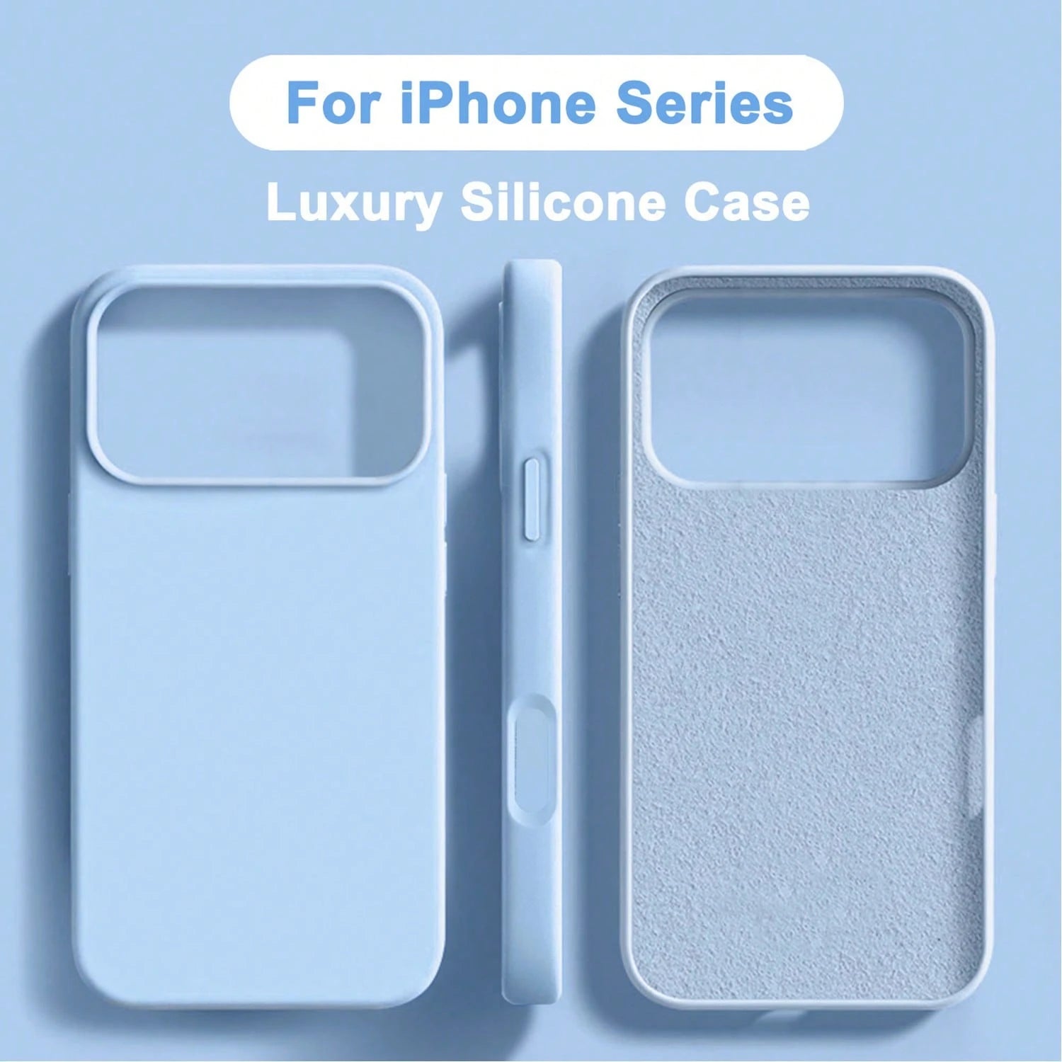 Liquid Silicone 3-Layer Full Coverage Soft Rubber Phone Case Compatible With IPhone 17 Pro 17 Pro Max 17, Fresh Summer Color, Shockproof Protective Shell With Anti-Scratch Microfiber Lining, Compatibl