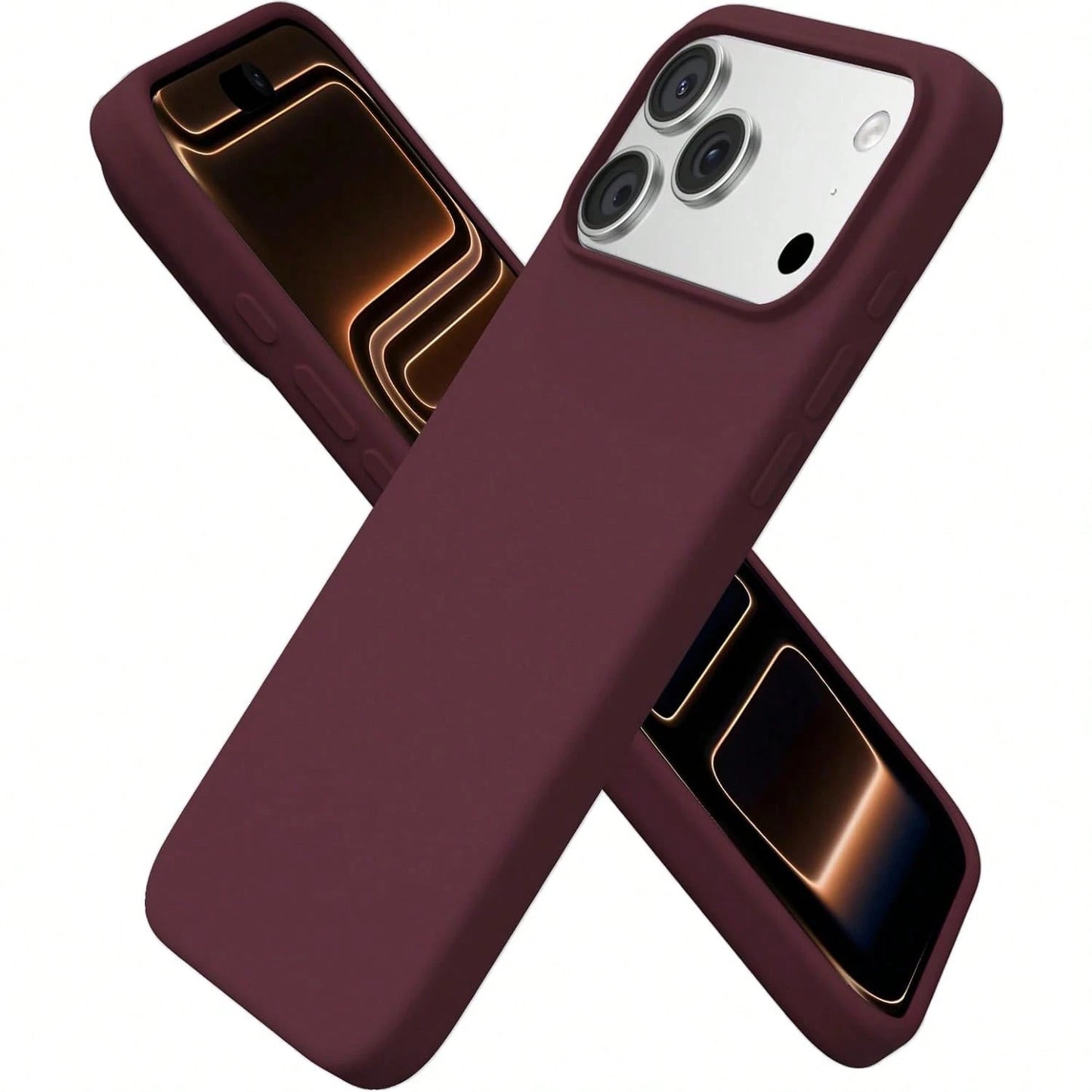 Liquid Silicone 3-Layer Full Coverage Soft Rubber Phone Case Compatible With IPhone 17 Pro 17 Pro Max 17, Fresh Summer Color, Shockproof Protective Shell With Anti-Scratch Microfiber Lining, Compatibl