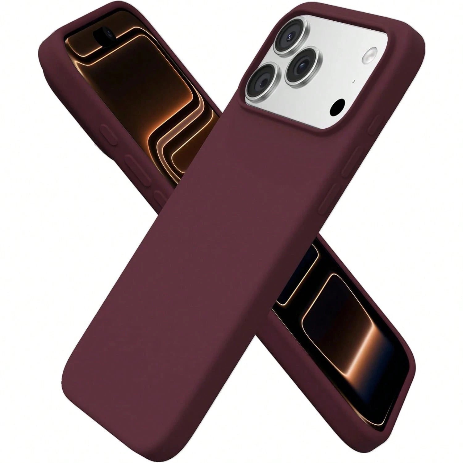 Liquid Silicone 3-Layer Full Coverage Soft Rubber Phone Case Compatible With IPhone 17 Pro 17 Pro Max 17, Fresh Summer Color, Shockproof Protective Shell With Anti-Scratch Microfiber Lining, Compatibl