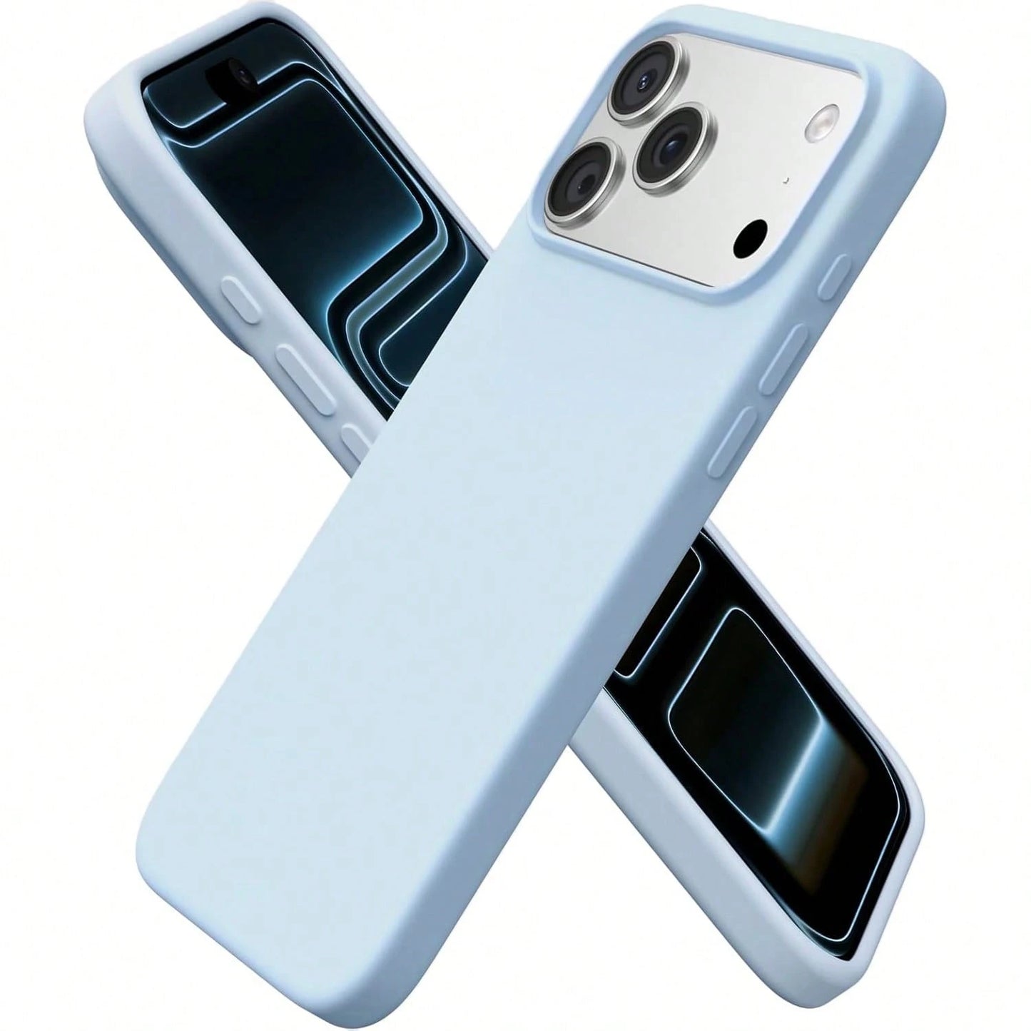 Liquid Silicone 3-Layer Full Coverage Soft Rubber Phone Case Compatible With IPhone 17 Pro 17 Pro Max 17, Fresh Summer Color, Shockproof Protective Shell With Anti-Scratch Microfiber Lining, Compatibl