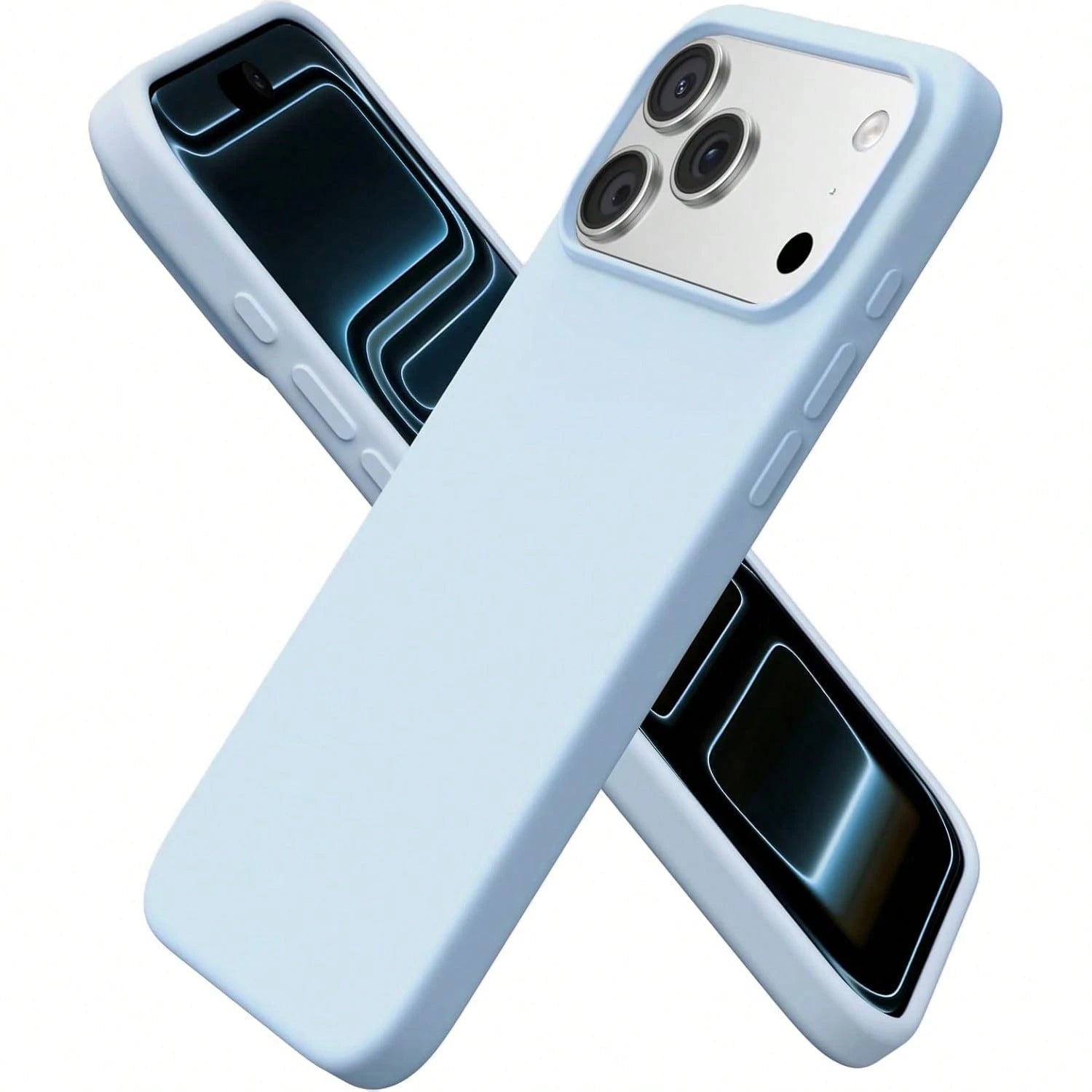 Liquid Silicone 3-Layer Full Coverage Soft Rubber Phone Case Compatible With IPhone 17 Pro 17 Pro Max 17, Fresh Summer Color, Shockproof Protective Shell With Anti-Scratch Microfiber Lining, Compatibl