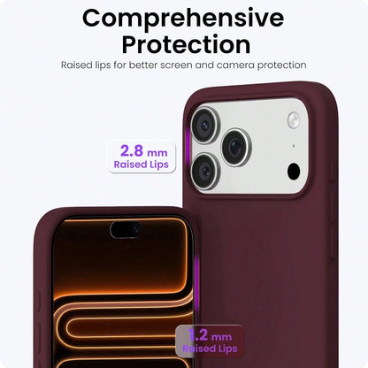 Liquid Silicone 3-Layer Full Coverage Soft Rubber Phone Case Compatible With IPhone 17 Pro 17 Pro Max 17, Fresh Summer Color, Shockproof Protective Shell With Anti-Scratch Microfiber Lining, Compatibl