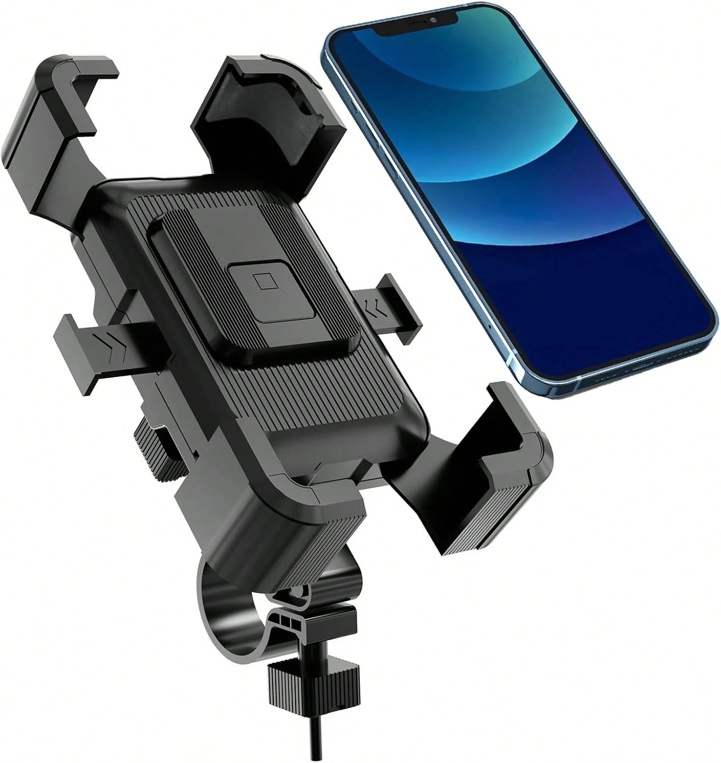 Litchigonzhu Bike Phone Mount Holder, Motorcycle Phone Mount, 3rd-Gen Anti Vibration For Scooter, E-Bicycle, Durable Phone Holder Handlebar[1s