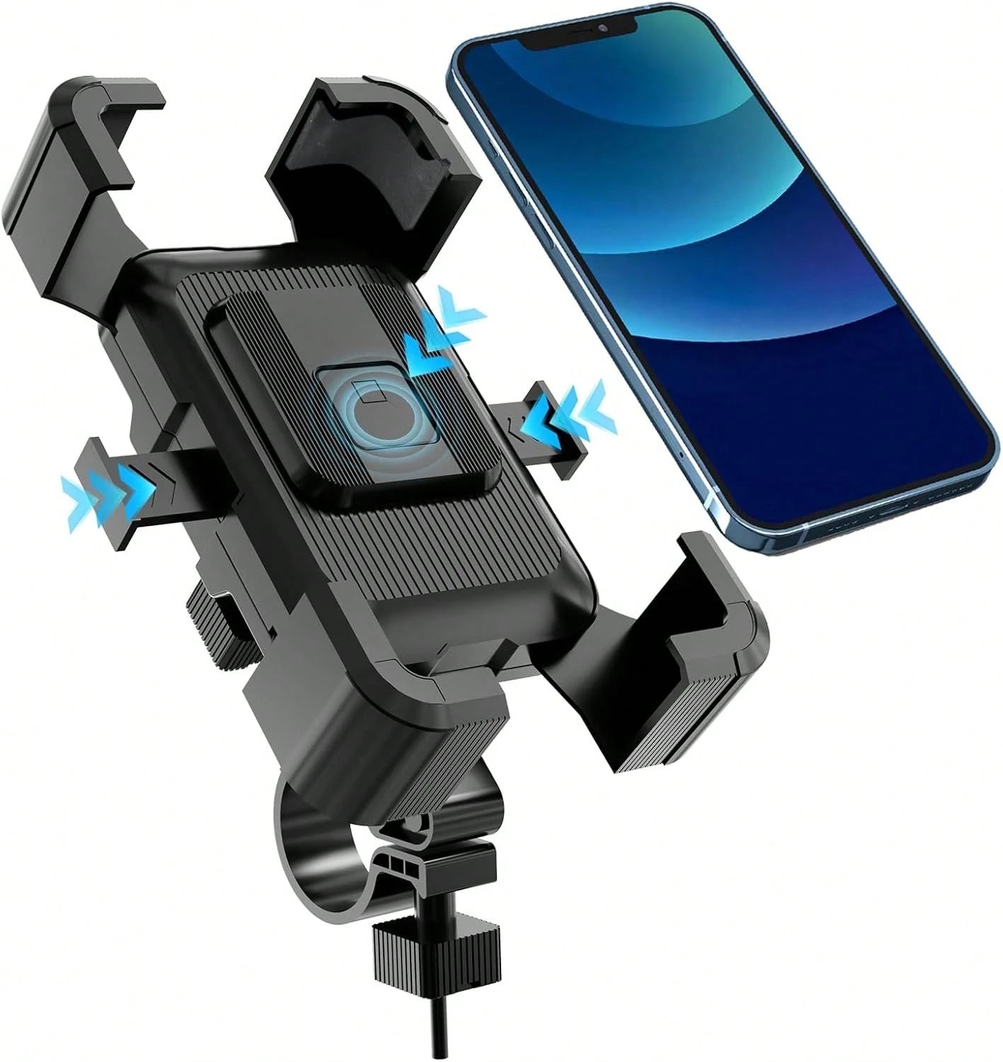 Litchigonzhu Bike Phone Mount Holder, Motorcycle Phone Mount, 3rd-Gen Anti Vibration For Scooter, E-Bicycle, Durable Phone Holder Handlebar[1s