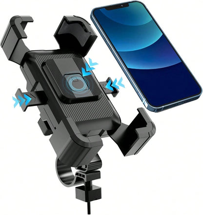 Litchigonzhu Bike Phone Mount Holder, Motorcycle Phone Mount, 3rd-Gen Anti Vibration For Scooter, E-Bicycle, Durable Phone Holder Handlebar[1s