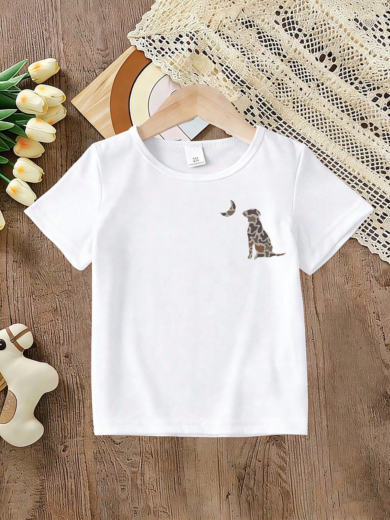 Little Boy Short-Sleeved T-Shirt- Creative Letter Pattern Print, Comfortable Boys' Clothing, Suitable For Casual Short-Sleeved Tops In Spring And Sum