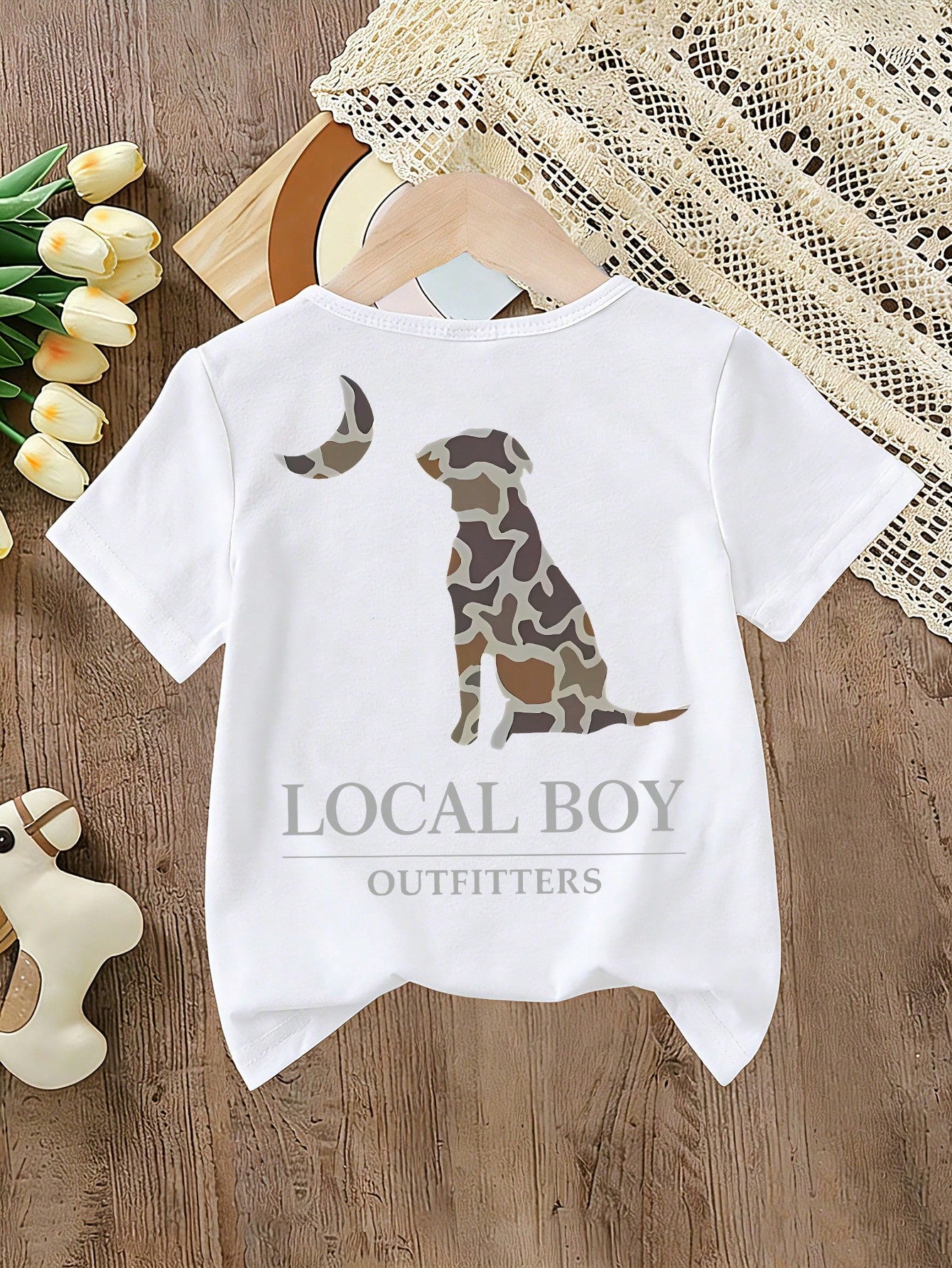 Little Boy Short-Sleeved T-Shirt- Creative Letter Pattern Print, Comfortable Boys' Clothing, Suitable For Casual Short-Sleeved Tops In Spring And Sum