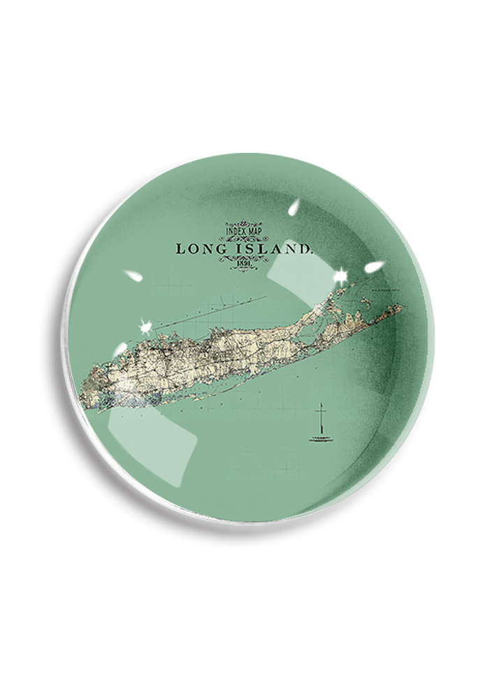 Long Island Sea Coast Crystal Dome Paperweight - Ben's Garden
