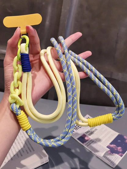 Long Strap Crossbody Phone Pouch With Bee Lanyard, Fashionable For Outdoor Travel