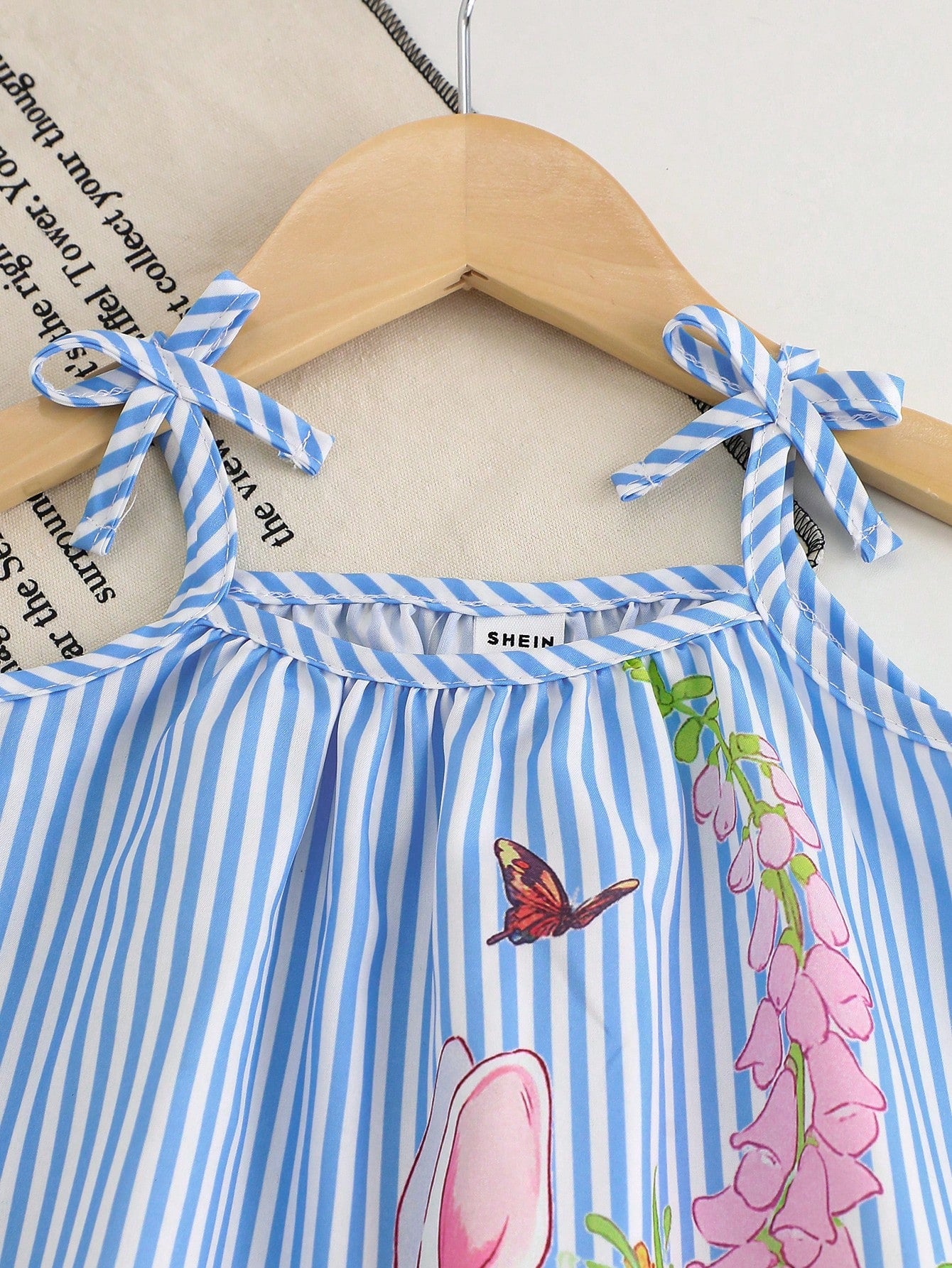 LOONEY TUNES X GraphicGems Baby Girl Colorful Striped Bowknot Sleeveless A-Line Dress