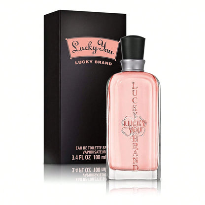 Lucky Brand Lucky You Eau De Toilette Spray For Women EDT 3.4oz/100ml- Perfume For Long Lasting Suitable For Birthday, Office, Gift, Daily Use