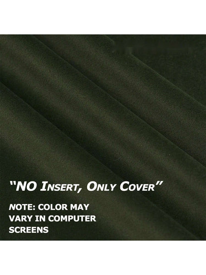 Luxurious Velvet Solid Color Pillowcase With No Filling, Soft Texture And Plain Ideal For Decorating Sofas, Living Rooms, Bedrooms, Floors, Benches, Cars, Offices, Cafes And Other Leisure Places, Not