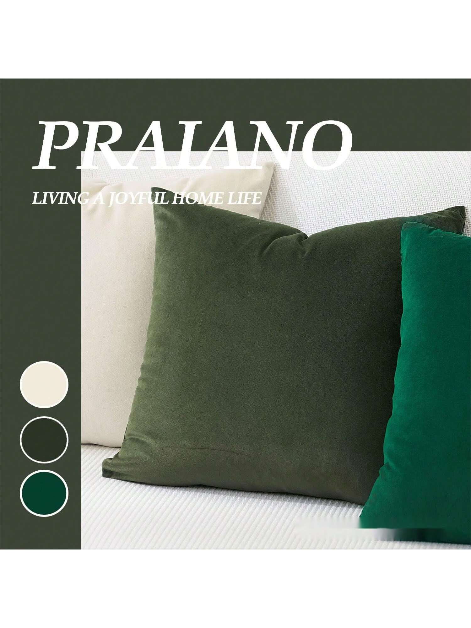 Luxurious Velvet Solid Color Pillowcase With No Filling, Soft Texture And Plain Ideal For Decorating Sofas, Living Rooms, Bedrooms, Floors, Benches, Cars, Offices, Cafes And Other Leisure Places, Not