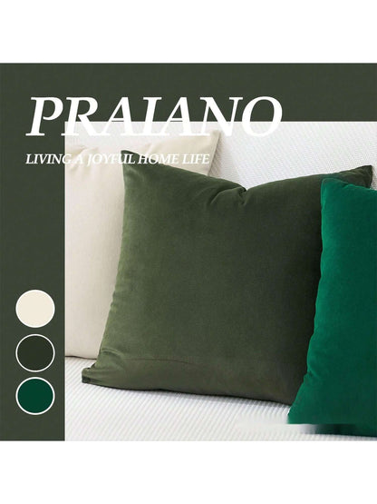 Luxurious Velvet Solid Color Pillowcase With No Filling, Soft Texture And Plain Ideal For Decorating Sofas, Living Rooms, Bedrooms, Floors, Benches, Cars, Offices, Cafes And Other Leisure Places, Not