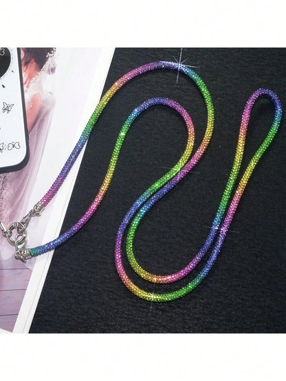 Luxury Crystal Beaded Detachable Shoulder Strap, Fashion Handbag Chain Crossbody Strap For Women, Rhinestone Embellished High-End (Random Clasp Style) Gifts For Mother, Family, Friends, Birthday, Holi