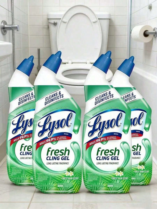 Lyso L Toilet Bowl Cleaner, Cleaning Supplies, Household Items, Max Strength Bathroom Cleaning Supplies, Toilet Bowl Cleaner Clinging Gel, Disinfecting And Deodorizing, Bleach Free, Scrubbing Power, R