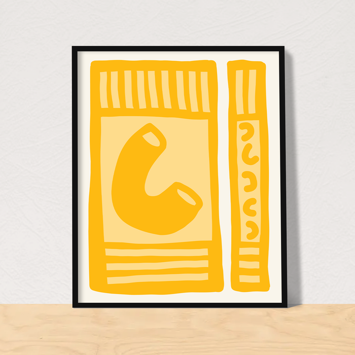 Mac n cheese box art print