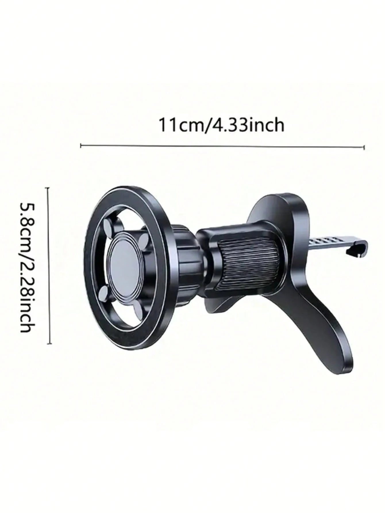 Magnetic Car Phone Holder- Rotatable And Adjustable Angle, Stable Suction Cup Base, Built-In Strong Neodymium Magnets, Auto Attachment, Signal-Friendly, Compact And Stable Design, Suitable For All Sm