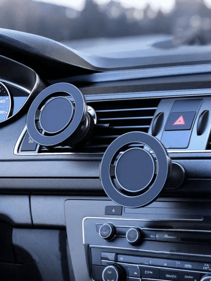 Magnetic Car Phone Holder- Rotatable And Adjustable Angle, Stable Suction Cup Base, Built-In Strong Neodymium Magnets, Auto Attachment, Signal-Friendly, Compact And Stable Design, Suitable For All Sm