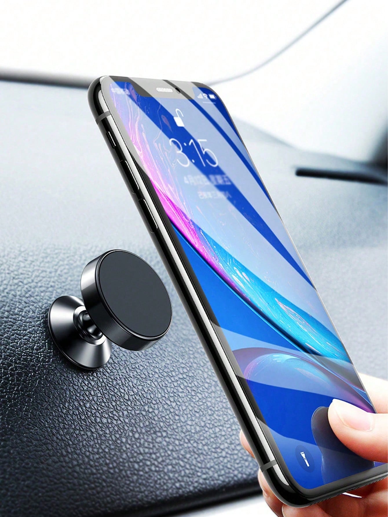 Magnetic Car Phone Holder, Universal Dashboard Phone Mount, 360° Rotation, Compatible With Android Phones, Ideal Car Accessory Gift For Family And Friends