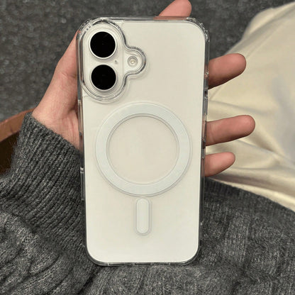 Magnetic Charging Phone Case, Compatible With 17, 17 Air, 17 Pro, 17 Pro Max, Transparent Acrylic Ultra-Thin Protective Shell, Also Suitable For 13, 11, 16 Pro Max, 15, 14 Plus, 12 Mini, XS Max, 7, 8