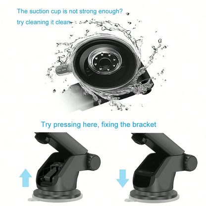 Magnetic Wireless Car Charger, 2 In 1 Fast Charging Magnetic Car Charger Mount Phone Holder Compatible With IPhone 17 16 15 14 13 12 Pro Max/Plus/Mini Car Accessories
