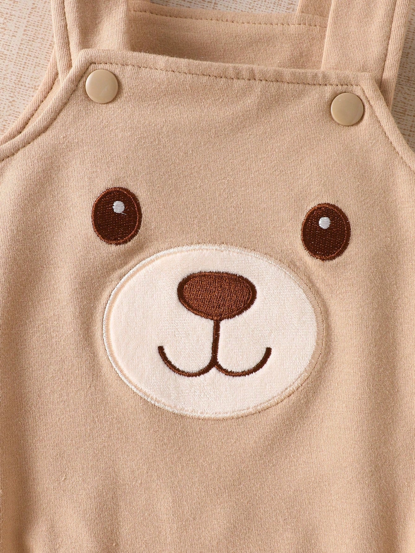Maillard Style Brown Bear Bodysuit Set, Includes Overalls, Matching Hat, And Shoes- 3 Pieces Set, Cupid Pick, Soft & Cute Outfit For Newborn Photo Shoot, 100 Days, 1st Birthday