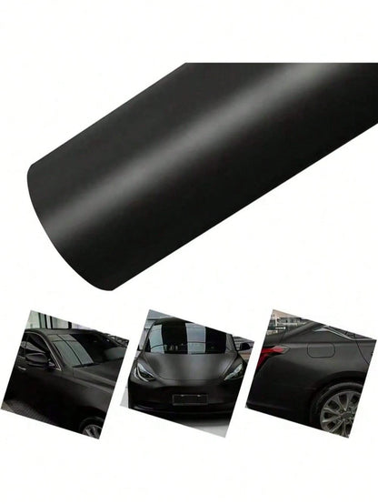 Matte Black Full Car Body Wrap Film, Self-Adhesive Protective Decal Sticker For DIY Car Modification