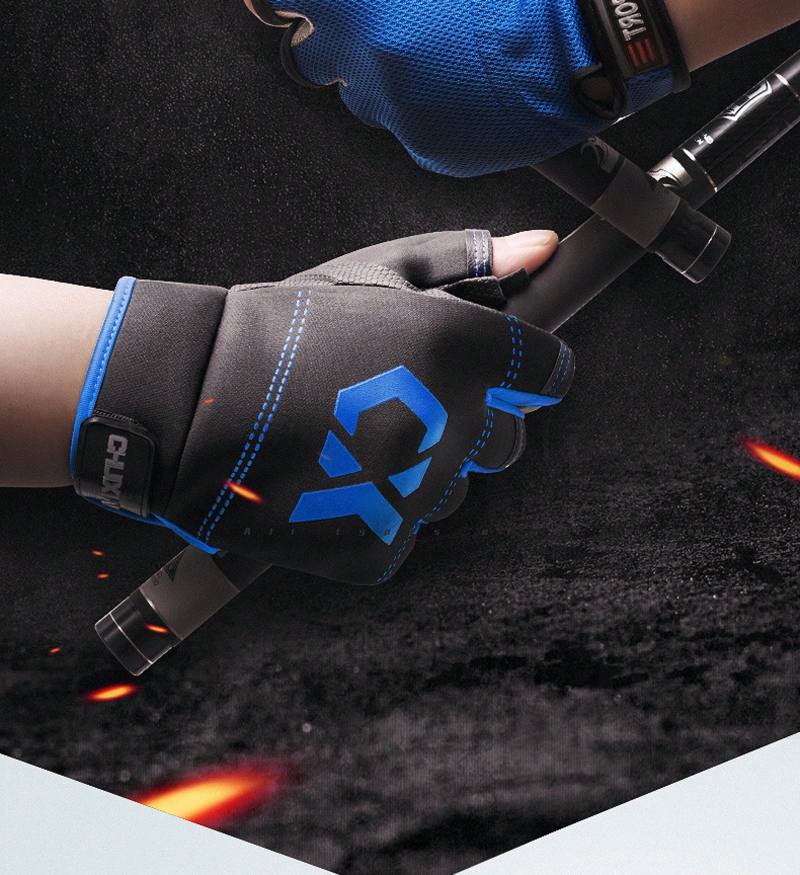 Men's Summer Fishing Gloves Are Sun-Proof, Puncture-Resistant, Waterproof, Ultra-Thin, And Specially Designed For Lure Fishing Equipment, With Three Exposed Fingers And Anti-Slip Features
