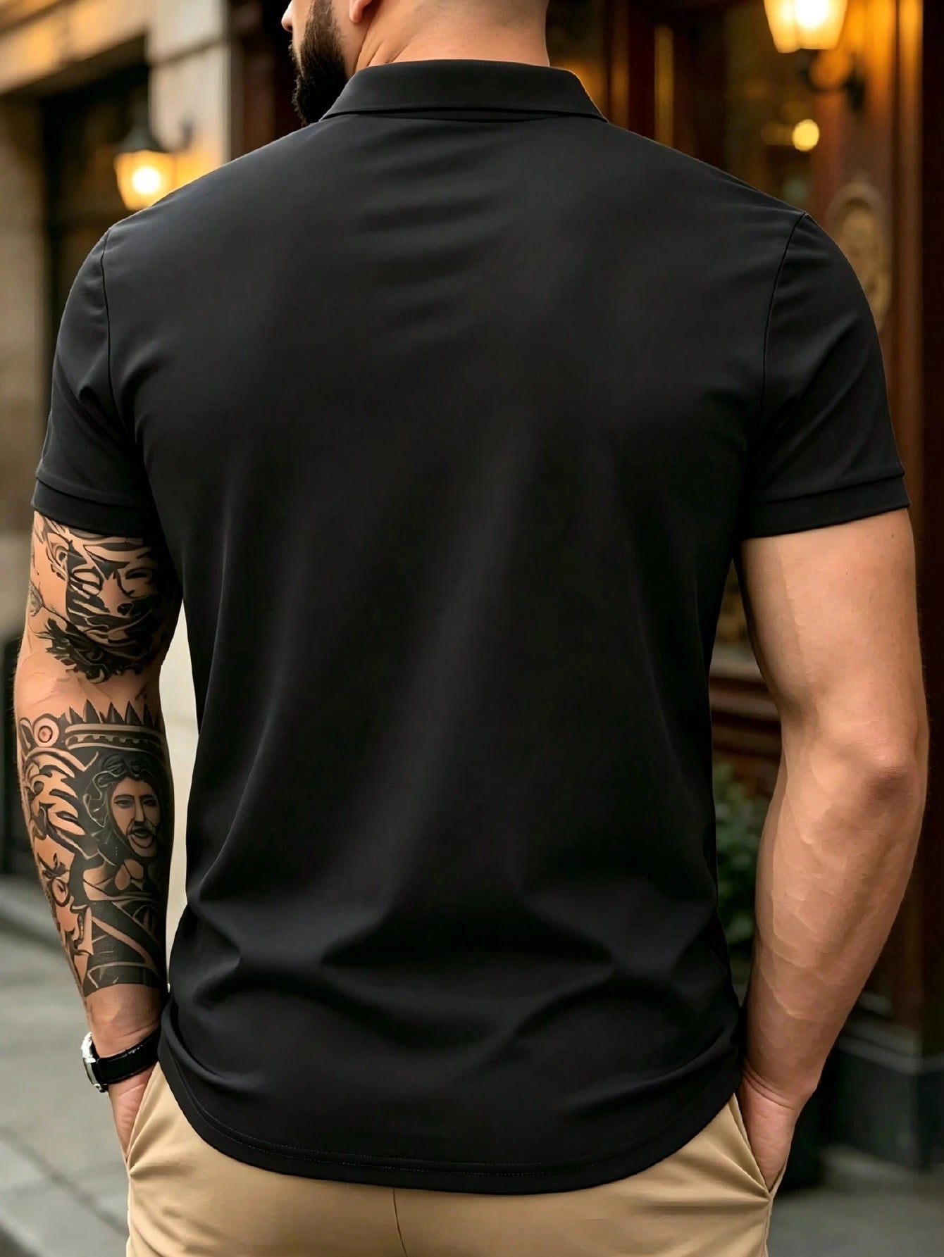 Men's Summer Lightweight Fabric Polo Shirt| Slim Fit Short Sleeve Solid Color Collared Top, Suitable For Daily, Commute, Office, Light Sports And Beach Wear, Smart Casual