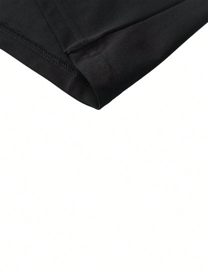 Men's Summer Lightweight Fabric Polo Shirt| Slim Fit Short Sleeve Solid Color Collared Top, Suitable For Daily, Commute, Office, Light Sports And Beach Wear, Smart Casual