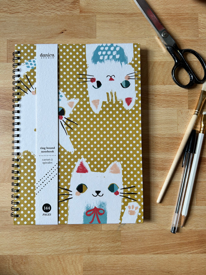 Meow Meow Cats Spiral-Bound Notebook