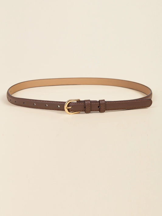 Metal Buckle Belt With Punch Tool Summer, School Fall, Autumn, Halloween, For Women